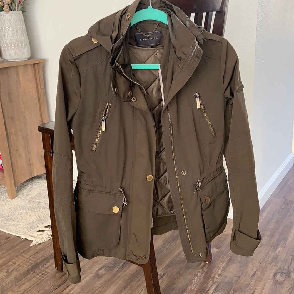 BCBG Utility Rain Jacket